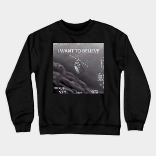 I Want To Believe - Blue Police Box Crewneck Sweatshirt